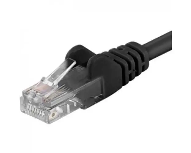 Patchcord UTP RJ45-RJ45 Categoria 5e 3m, negru, cupru integral, 26AWG