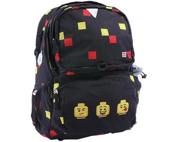 Ghiozdan scoala Freshman Lego Core Line, design Faces Balck, 41 x 20 x 29.5 cm