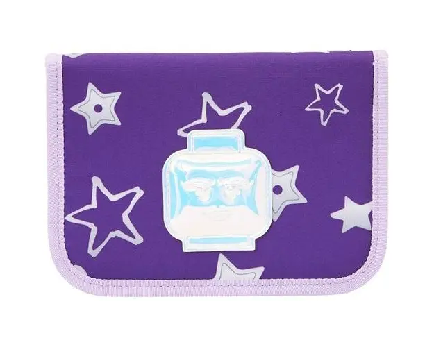 Penar echipat Lego Core Line, design Stars, violet, 20 x 14 x 4 cm
