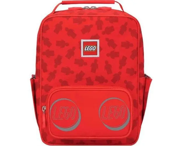 Rucsac Casual Lego Tribini Classic Small, design Filled Minifigure, rosu, 28.5 x 12 x 22.5 cm