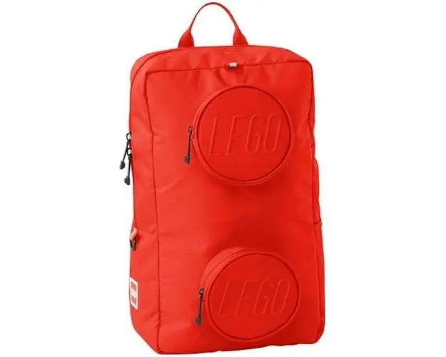 Rucsac Lego Signature Brick 1x2, rosu, 40 x 14 x 24 cm