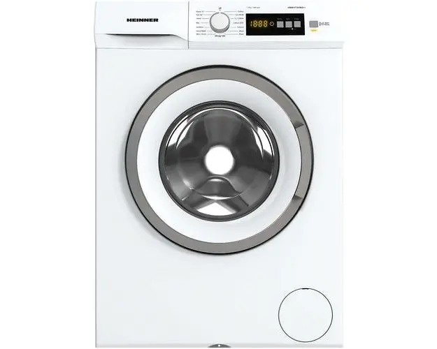 Masina de spalat rufe Heinner HWM-VT1610KD++, 6 kg, 1000 rpm, Clasa D, Display digital, Blocare acces copii, Alb
