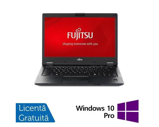 Laptop Refurbished Fujitsu Lifebook E548, Intel Core i5-7300U 2.60GHz, 8GB DDR4, 256GB SSD, Webcam, 14 Inch Full HD + Windows 10 Pro