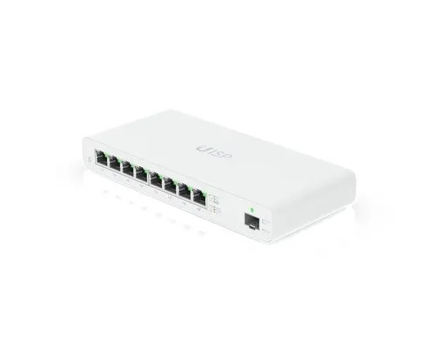 Router UISP, Ubiquiti, 8 porturi, 1000 Mbps, Alb