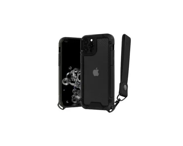 Husa Lemontti Tel Protect Shield compatibila cu iPhone 12 /12 Pro, Negru