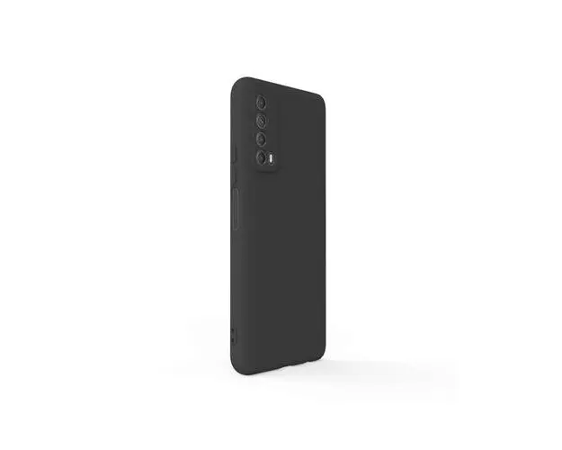 Husa Lemontti Silicon Soft Slim compatibila cu Huawei P Smart 2021, Negru