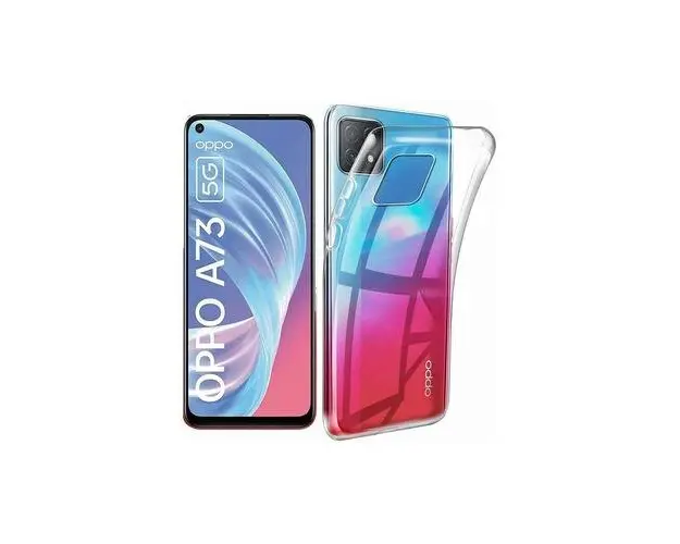 Husa Lemontti Silicon compatibila cu Oppo A73 5G, Transparent