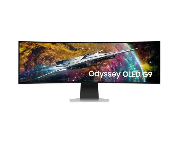 Monitor Gaming OLED Samsung Odyssey G9 49inch LS49CG950SUXDU, WQHD (5120 x 1440), HDMI, DisplayPort, Ecran curbat, HDR10+, 240Hz, 0.03 ms (Alb)