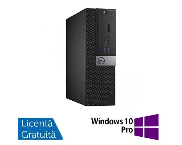 Calculator Sistem PC Refurbished DELL OptiPlex 7050 SFF, Intel Core i5-6500 3.20GHz, 8GB DDR4, 256GB SSD + Windows 10 Pro