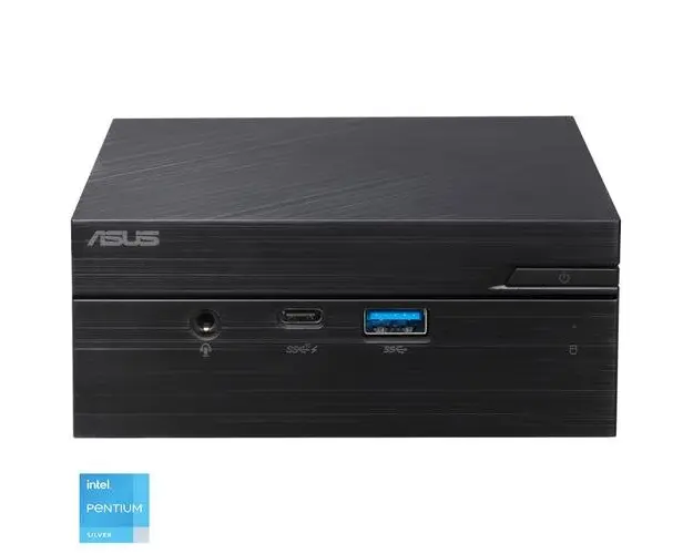 Calculator Barebone Asus ExpertCenter PN41-BBP131MVS1 cu procesor Intel® Pentium® Silver N6000 pana la 3.3GHz, fara RAM, fara stocare, Intel® UHD Graphics, No OS (Negru)