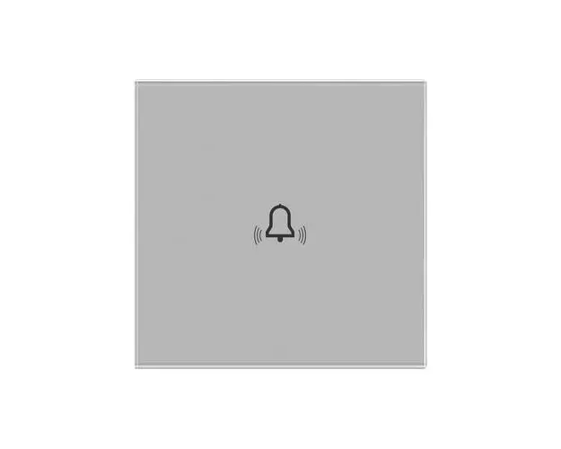 Panou Buton Sonerie cu Touch Din Sticla LUXION, Gri