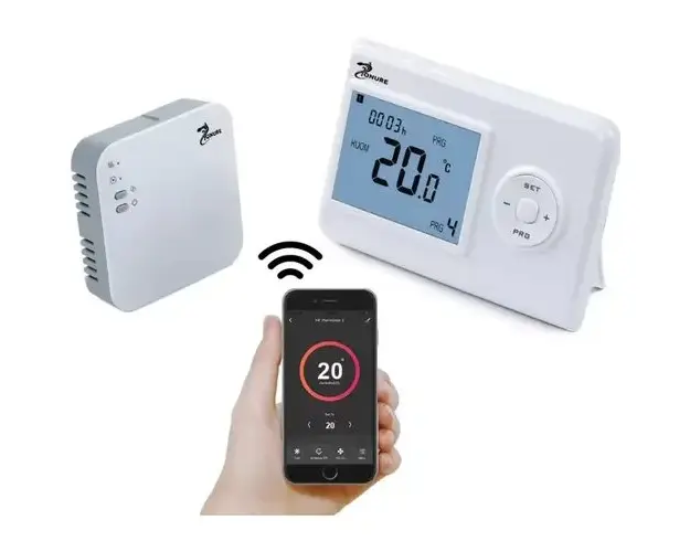 Termostat Smart wireless Zonure TS001 WiFi LCD 2xAAA Programabil