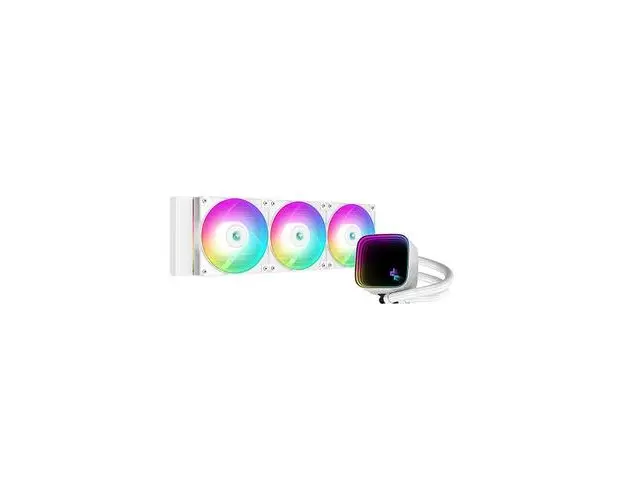 Cooler CPU DeepCool LS720 SE WH, 3x vent. 120mm, 2250 rpm, iluminare RGB