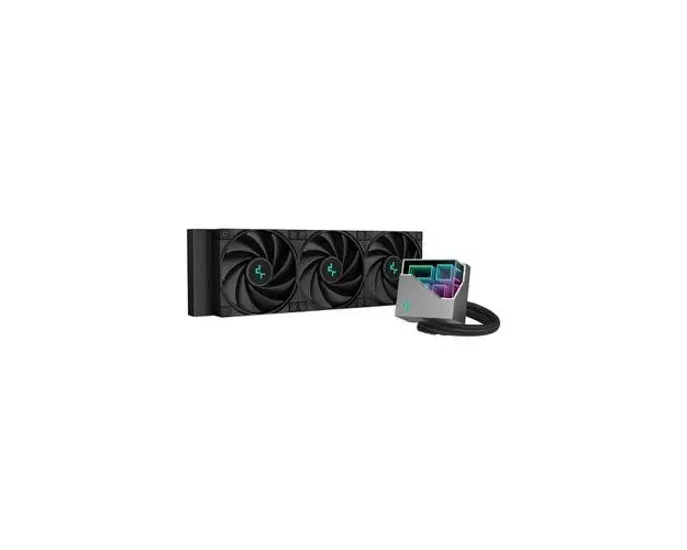 Cooler CPU DeepCool LT520, 2x vent. 120mm, 2250 rpm, negru, iluminare RGB