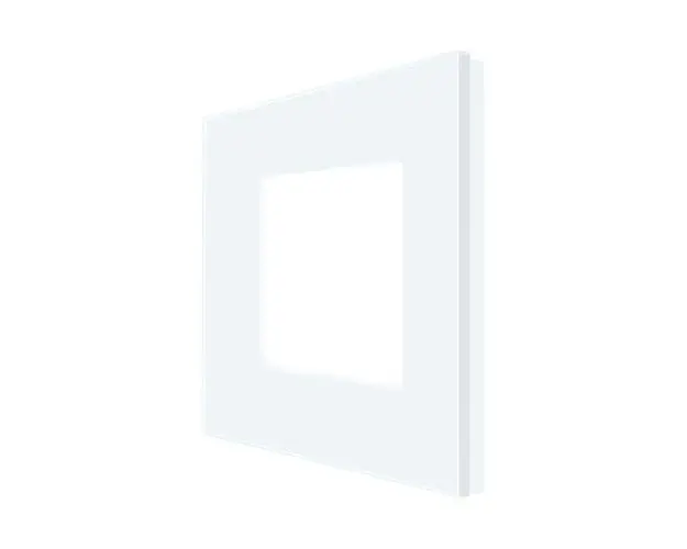 Rama Simpla LUXION Din Sticla, Alb