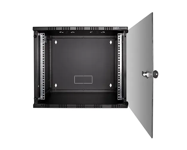 Cabinet 19″ Logilink 6U W06A40B, fixare pe perete, dezasamblat, sarcina maxima 50Kg, Negru