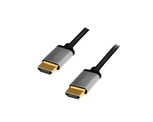 Cablu Logilink, HDMI (T) la HDMI(T), rezolutie maxima 4K UHD (3840 x 2160) la 60 Hz, conectori auriti, 5m