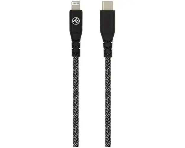 Cablu de date Tellur Green, Type-C to Lightning MFI, 3A, PD60W, 1m, Negru