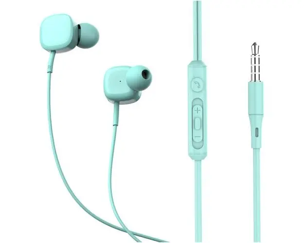 Casti in-ear cu fir Tellur Basic Sigma, microfon, Albastru
