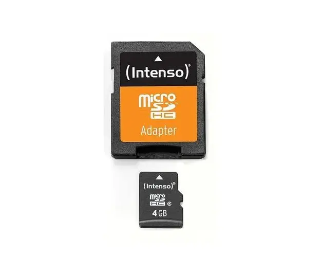 Card memorie Intenso Micro SDHC 4GB Clasa 4 + Adaptor SD