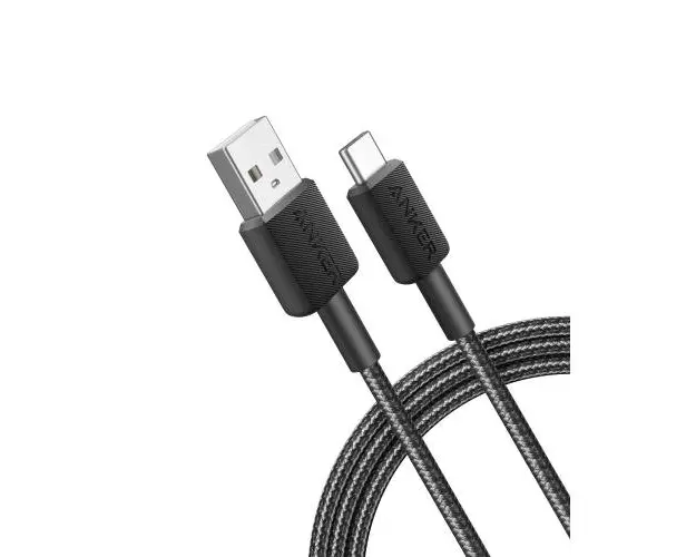 Cablu Anker 322 USB-C la USB-A 1.8 metri, Negru