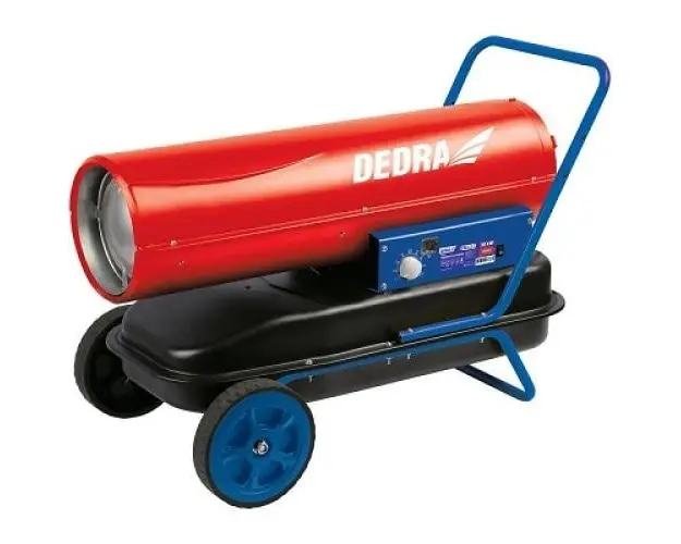 Incalzitor cu motorina / diesel Dedra DED9952, cu termostat ardere directa 30 kW (Rosu/Albastru)