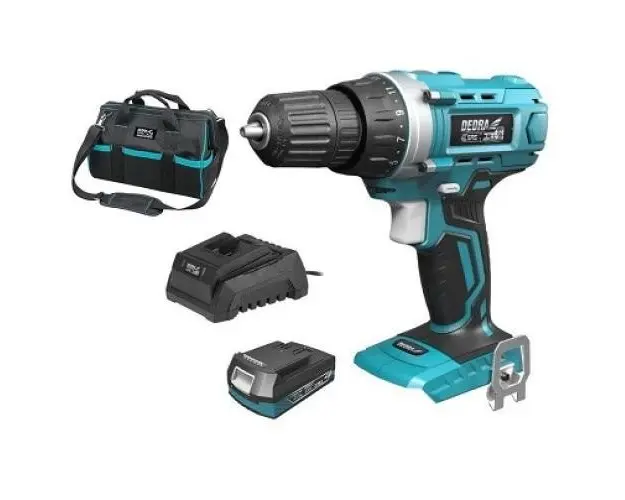 Surubelnita cu acumulator 2Ah Dedra SAS + ALL 18V Plus geanta scule
