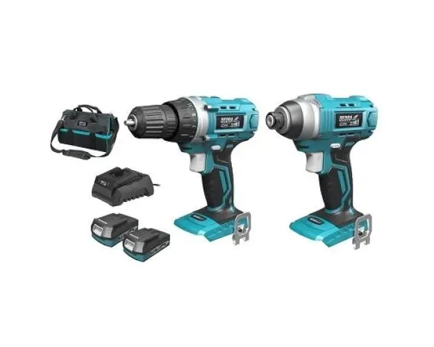 Set scule electrice pe acumulator, Surubelnita electrica si bormasina cu impact