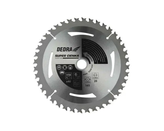 Panza circulara placata 165 x 1.6 x 20 mm 40Z Dedra HA16540