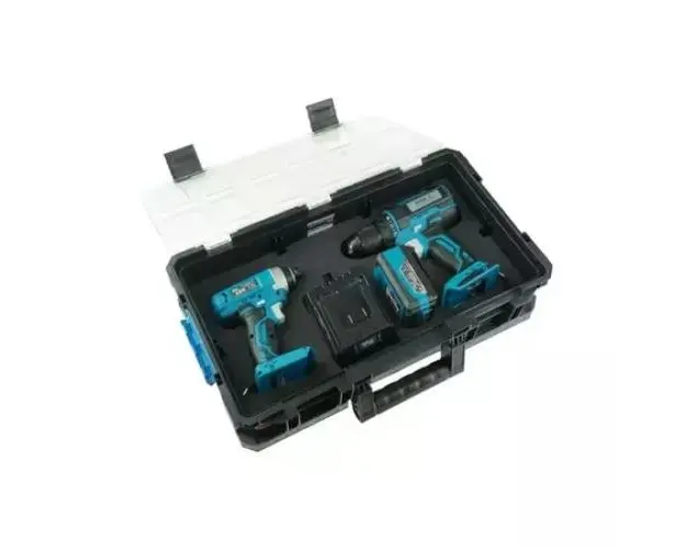 Set Dedra N0303G03 Masina de gaurit DED7141 + Masina cu impact DED7045 + acumulator 4 ah + incarcator