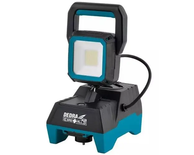 Lampa pentru atelier Dedra DED6905, 1600LM, 18V (Negru/Albastru)
