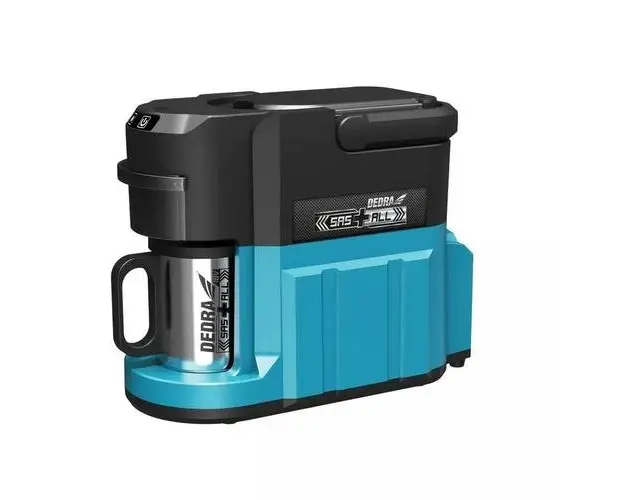 Masina de cafea Dedra DED6920, 18 V, 240 ml, SAS+ (Negru/Albastru)
