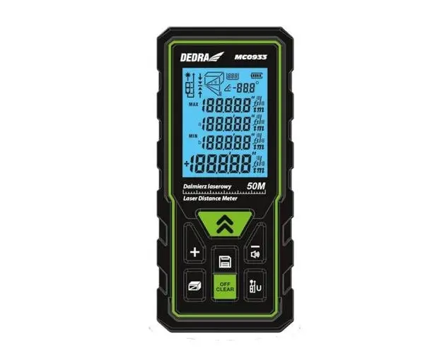 Telemetru laser masurat distante,100m, IP54, Dedra