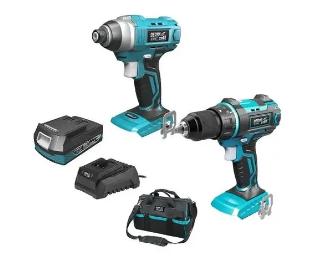 Set scule electrice pe acumulator, Surubelnita electrica DED7041 si Surubelnita cu impact DED7045