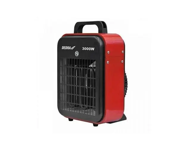 Aeroterma Dedra DED9921B, 2 trepte de putere, 3000 W, alimentare 230V (Rosu)
