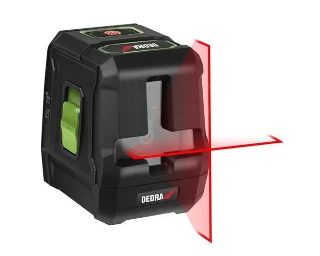Nivela laser rosu cu linii in cruce Dedra MC0901