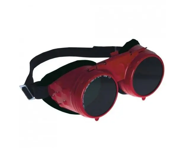 Ochelari de protectie din metal, Rosu