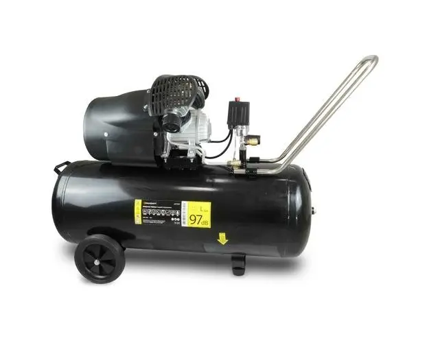 Compresor de aer PANSAM, 100L, 2.3kW, 8bar, 2 cilindrii, 412 L/min