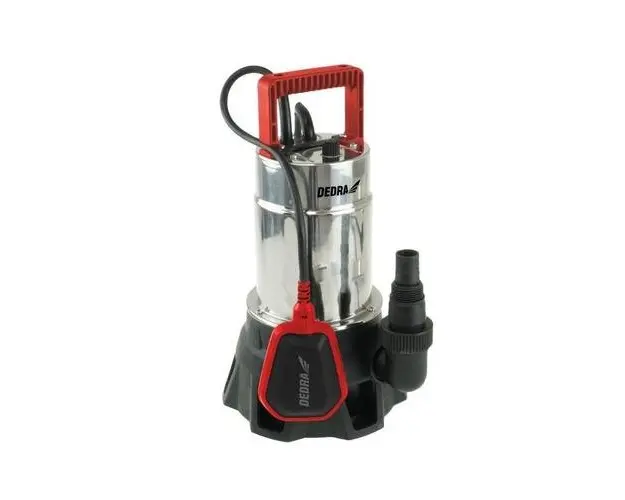 Pompa submersibila pentru apa curata si murdara, inox, 1000 W, 19500 l/h, Dedra
