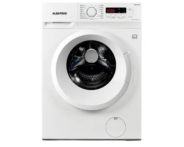 Masina de spalat rufe Albatros AWM1064, 6 kg, Slim, 15 programe, 1000 rotatii, Clasa energetica E, Termostat reglabil, Program ECO 40-60C, Blocare acces copii (Alb)