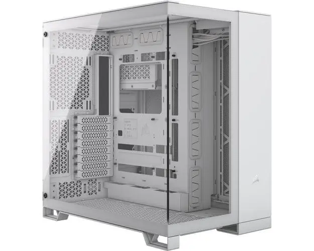 Carcasa Corsair 6500X, Middle Tower, Fara sursa, Tempered Glass, ATX, E-ATX (Alb)