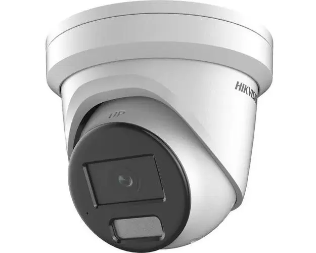 Camera de supraveghere video IP Hikvision DS-2CD2327G2-LU28C, 2 Megapixeli, WL 30M, lentila 2.8MM, ColorVu, Microfon, Dome
