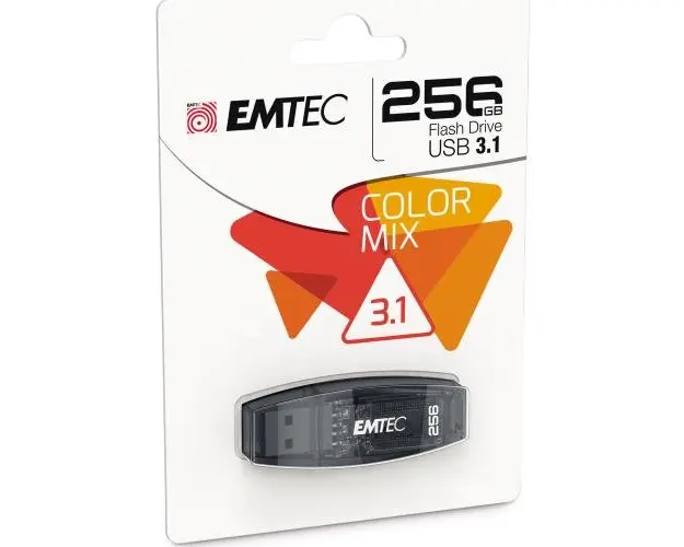 Memorie USB EMTEC 256GB, USB 3.0, Negru