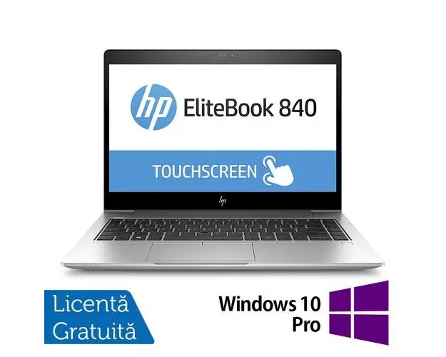 Laptop Refurbished HP EliteBook 840 G5, Intel Core i7-8650U 1.90 - 4.20GHz, 16GB DDR4, 512GB SSD M.2, 14 Inch Full HD, Webcam + Windows 10 Pro