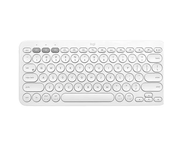 Tastatura Bluetooth Logitech Pebble Keys 2 K380s, Multi-Device (Alb)