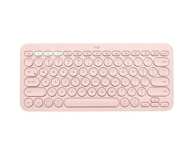 Tastatura Bluetooth Logitech Pebble Keys 2 K380s, Multi-Device (Roz)