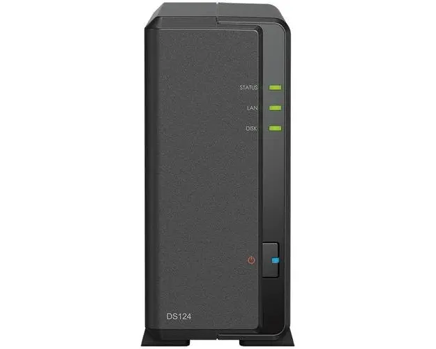 Network Attached Storage Synology DiskStation DS124 cu procesor Realtek RTD1619B 1.7GHz, 1-bay, 1GB DDR4