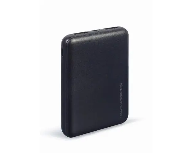 Acumulator extern Gembird PB05-02, 5000 mAh, 2 x USB, 10W (Negru)