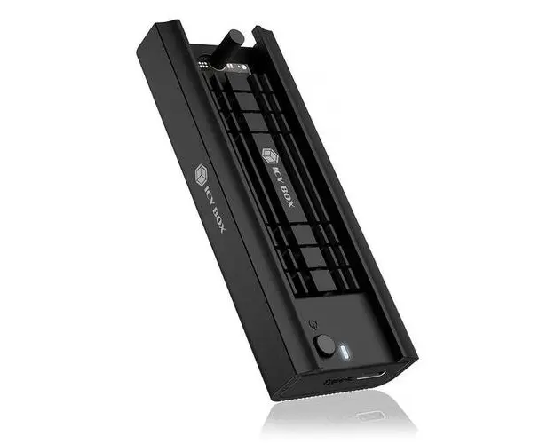 Carcasa externa pentru SSD Icy Box, USB 3.2, SSD M.2 NVMe (Negru)