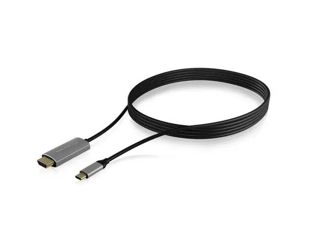 Cablu Raidsonic IcyBox, USB-C 3.1 Male - HDMI Male, 1.8m, Negru
